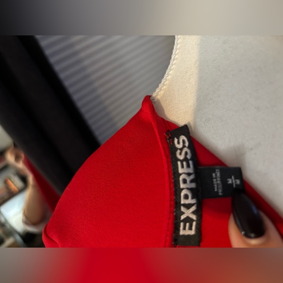 Express Scarlet Long Sleeve Dress - Picture 8 of 8